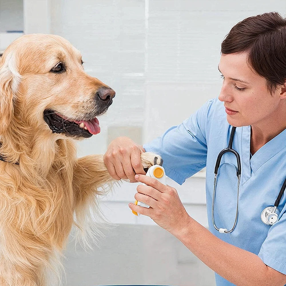 PawClip™ LED Pet Nail Trimmer | Precision Nail Clippers with Safety Light & Built-In File | UK Free Shipping