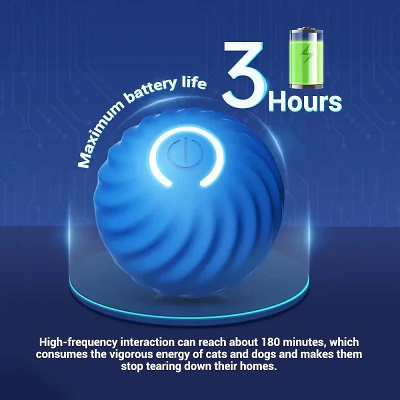 Primavia™ Smart Motion Ball | Automatic Moving & Bouncing Interactive Toy for Dogs | USB Rechargeable Active Play Ball