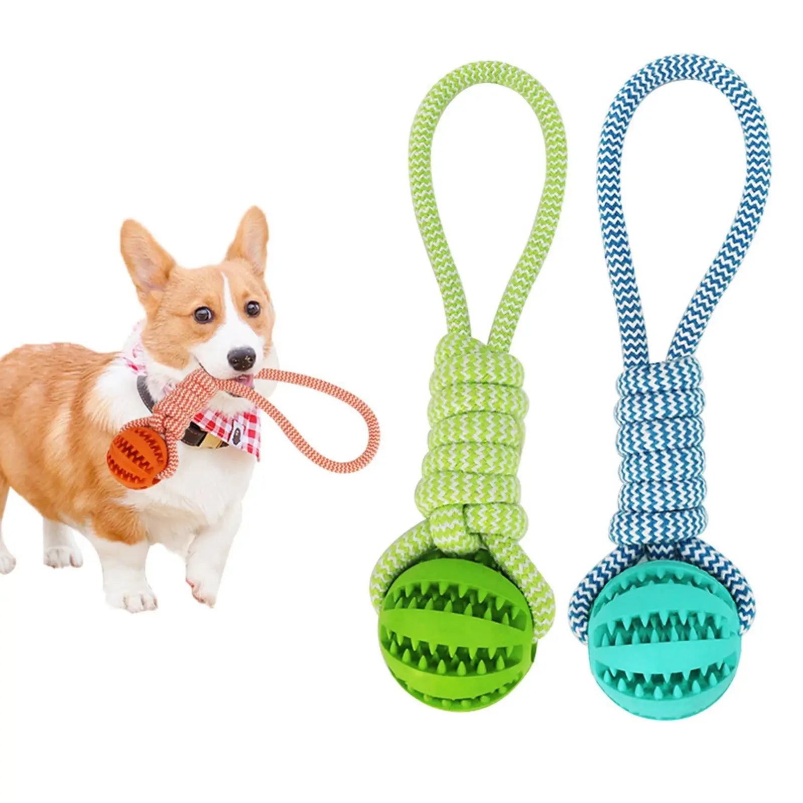 Primavia™ RopePlay™ | Treat-Dispensing Tug Toy for Dogs | Interactive Chew Ball for Training & Dental Care | UK Free Shipping