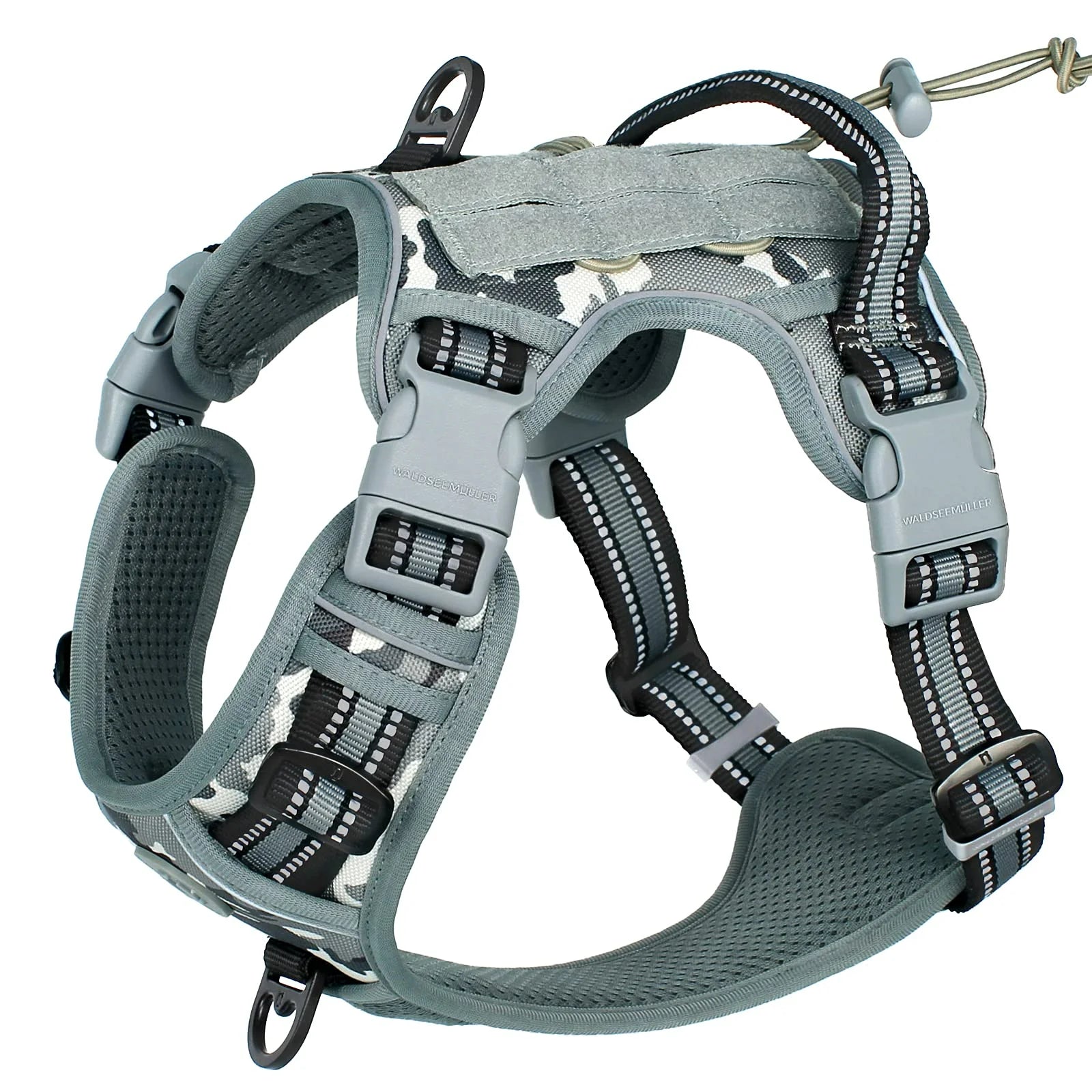 K9 AeroHarness™ Tactical Dog Vest | Lightweight No-Pull Harness with Reflective Straps | Adjustable MOLLE System | Breathable Mesh Design | UK Free Shipping