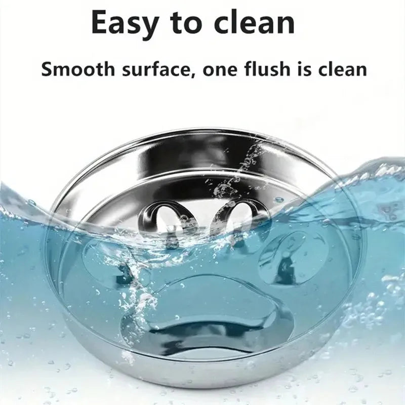 PawZen™ Stainless Steel Slow Feeder Bowl | Anti-Choke Design | Premium Dog & Cat Bowl | UK Free Shipping