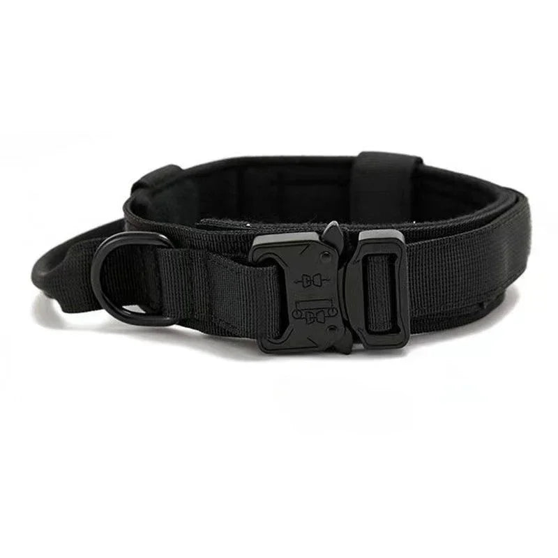 K9 Force™ Tactical Dog Collar | Heavy-Duty Metal Buckle & Soft Padded Lining | Adjustable Military-Grade Nylon | UK Free Shipping