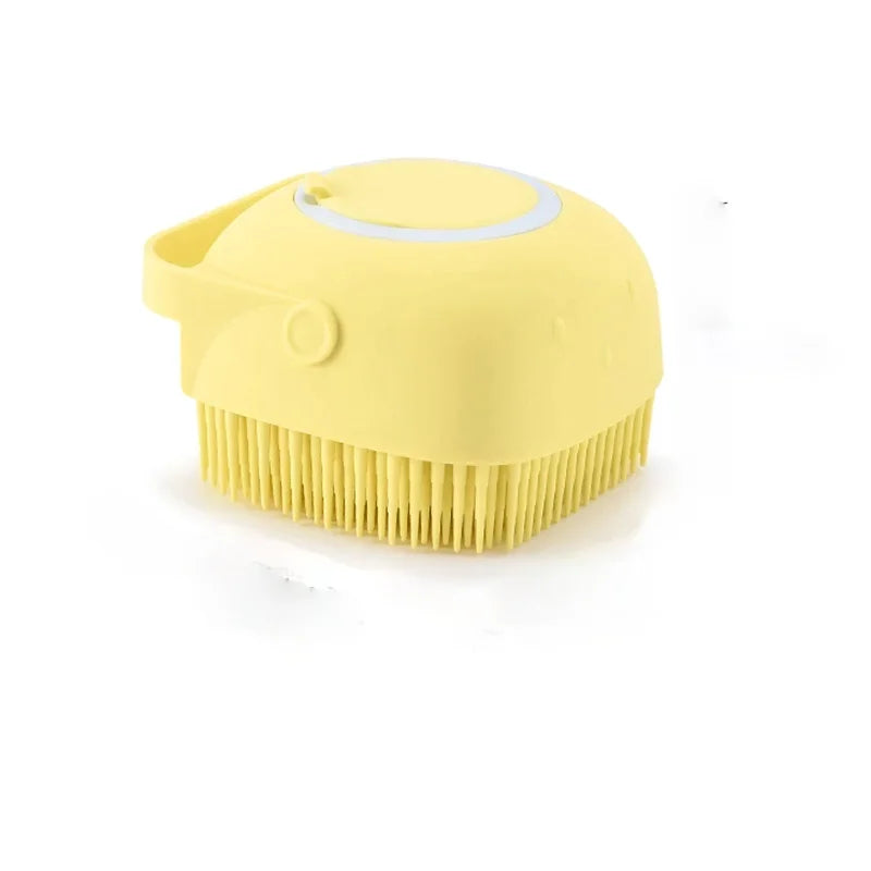 Primavia™ Premium Bath Brush for Dogs & Cats | Soft Silicone Shampoo Dispenser & Massage Tool | UK Free Shipping