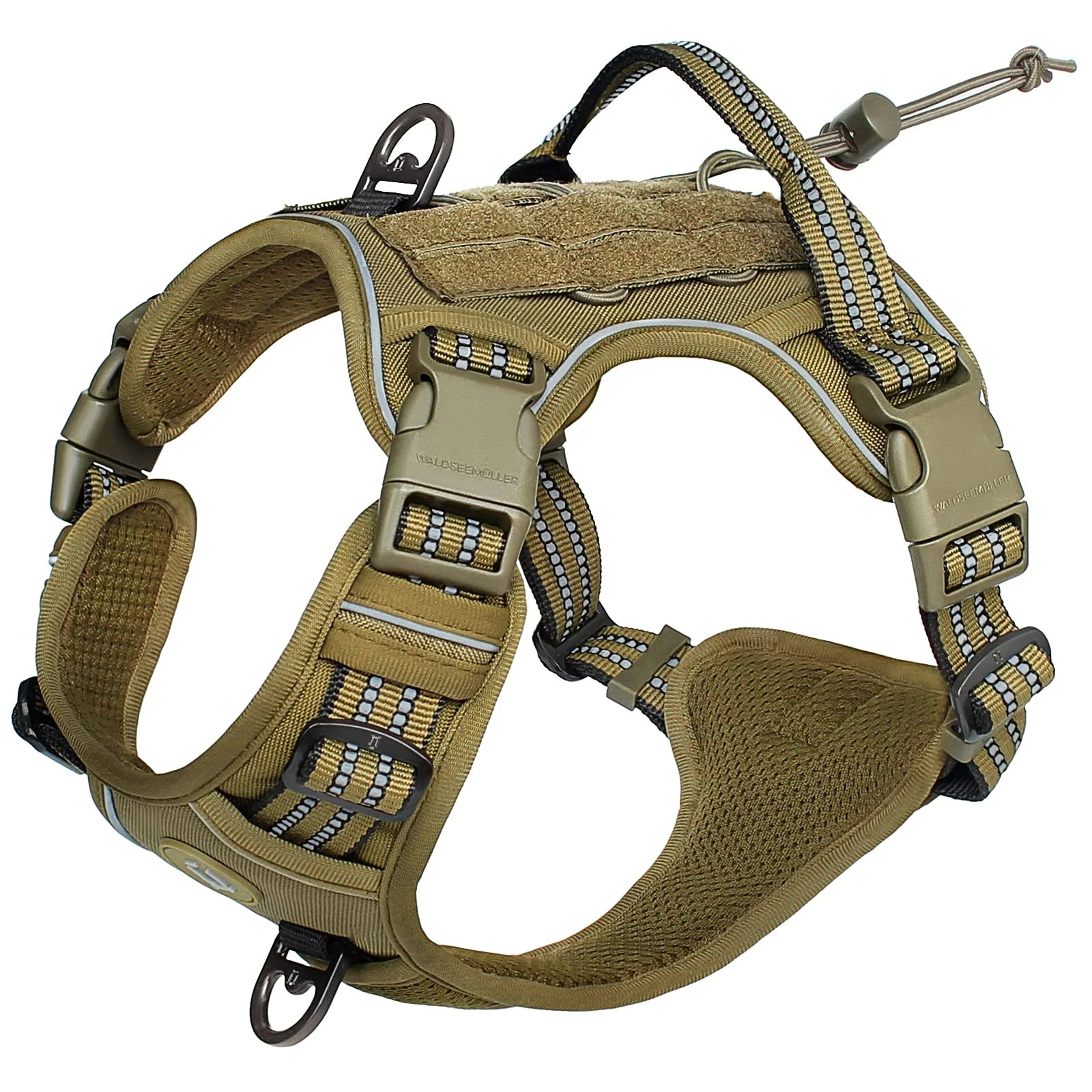 K9 AeroHarness™ Tactical Dog Vest | Lightweight No-Pull Harness with Reflective Straps | Adjustable MOLLE System | Breathable Mesh Design | UK Free Shipping