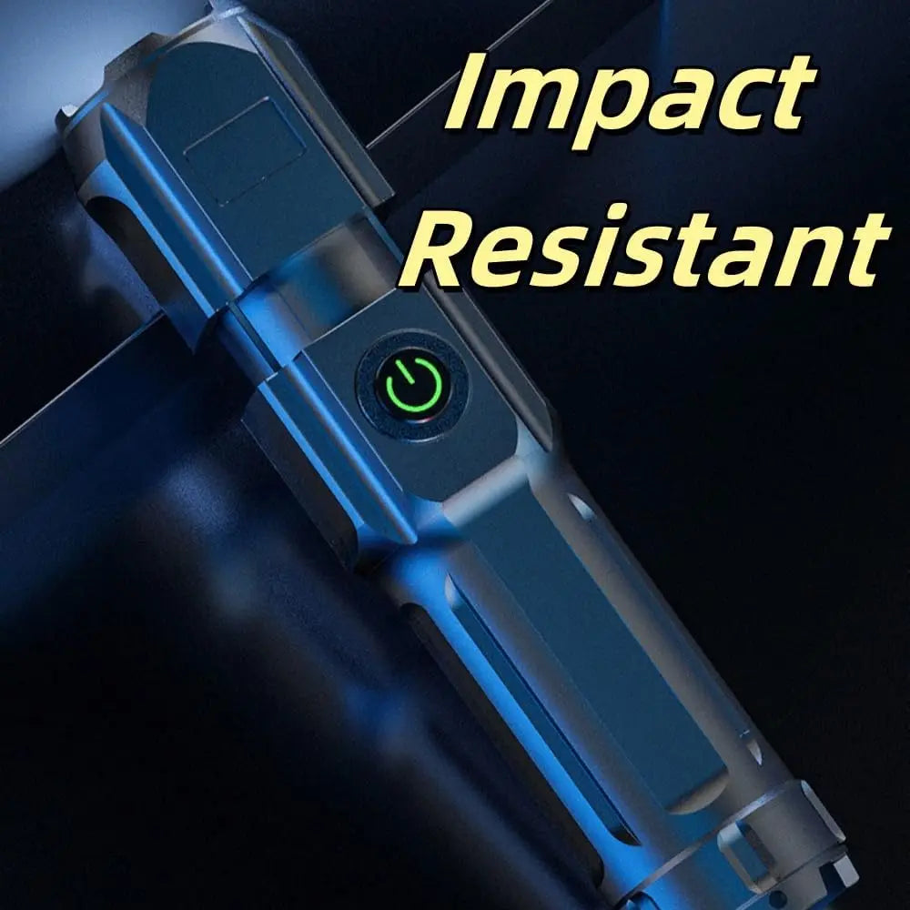 TactiBeam™ Telescopic Tactical Flashlight | Rechargeable Zoom Torch for Camping, Airsoft & Survival | UK Free Shipping