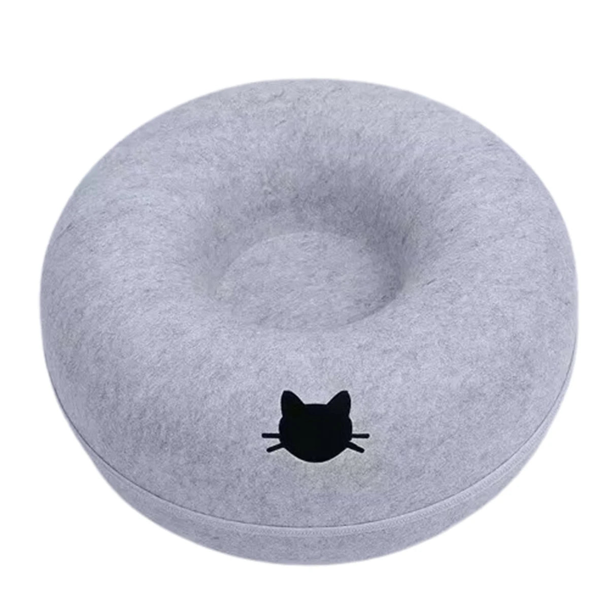 🐾Felt Donut Bed™ 2-in-1 Hide & Sleep Tunnel for Cats | UK Free Shipping