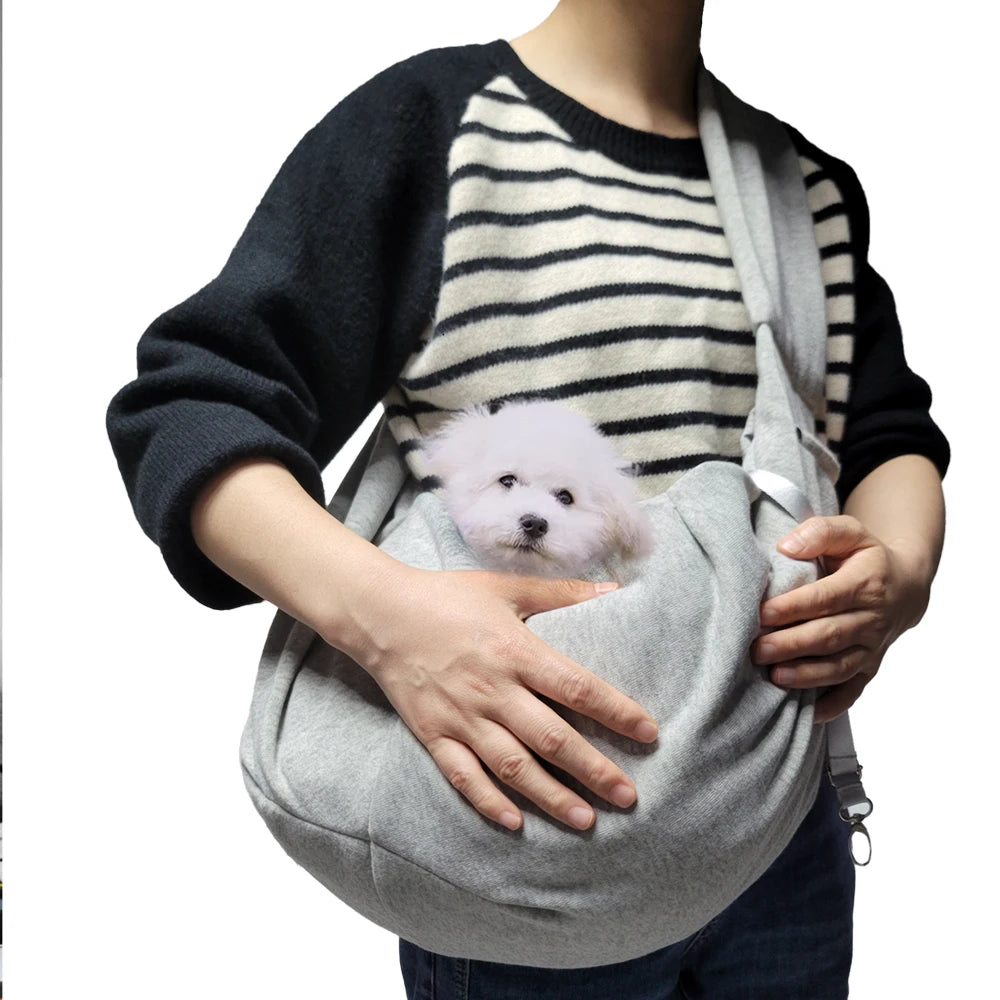 Primavia™ Cozy Carrier Bag | Soft Fleece Shoulder Sling for Dogs & Cats | Everyday Comfort Travel Bag | UK Free Shipping