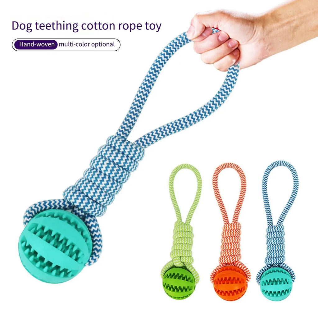 Primavia™ RopePlay™ | Treat-Dispensing Tug Toy for Dogs | Interactive Chew Ball for Training & Dental Care | UK Free Shipping