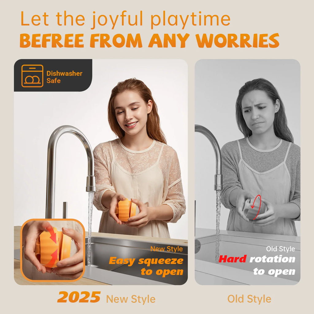 Primavia™ Chill & Enrich Toy | Smart Silicone Freezing Treat Ball for Dogs | Summer Cooling Enrichment Feeder