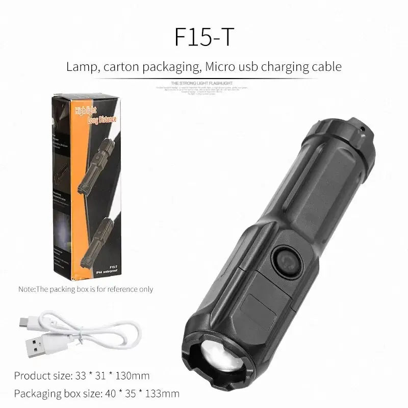 TactiBeam™ Telescopic Tactical Flashlight | Rechargeable Zoom Torch for Camping, Airsoft & Survival | UK Free Shipping
