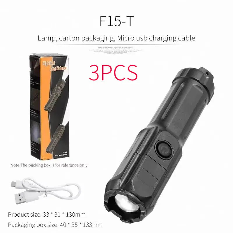 TactiBeam™ Telescopic Tactical Flashlight | Rechargeable Zoom Torch for Camping, Airsoft & Survival | UK Free Shipping