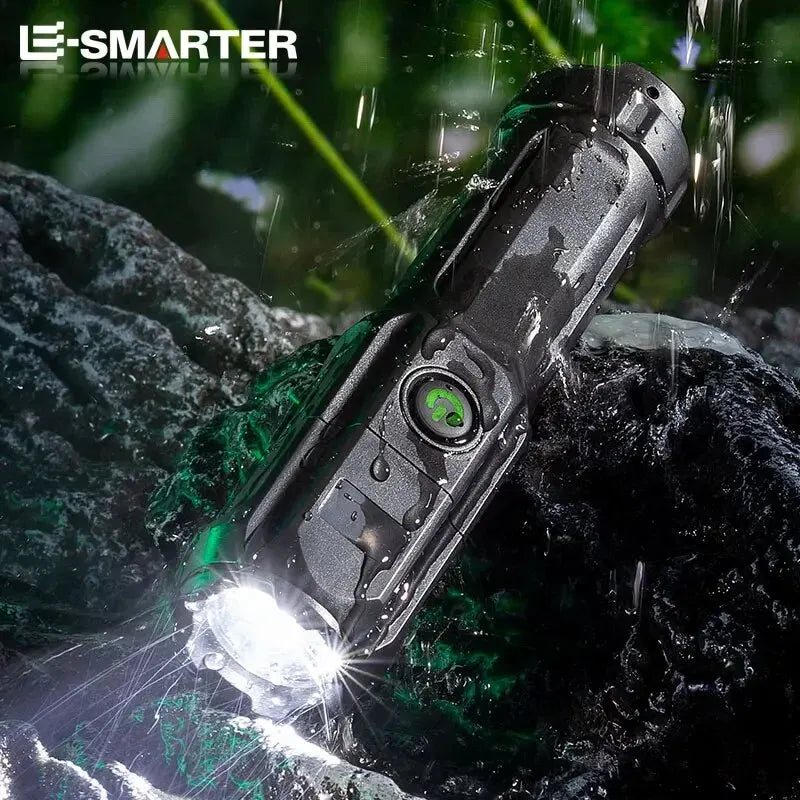 TactiBeam™ Telescopic Tactical Flashlight | Rechargeable Zoom Torch for Camping, Airsoft & Survival | UK Free Shipping