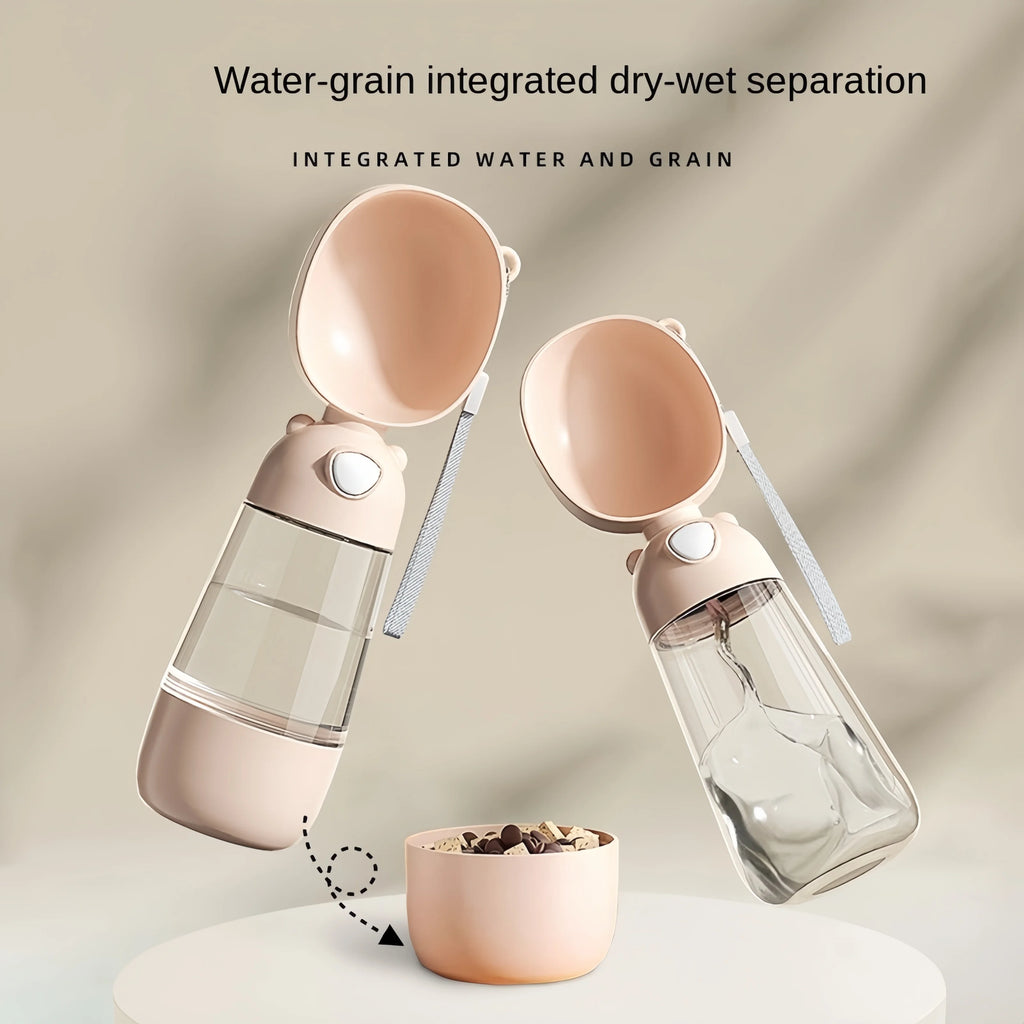 PawPort™ 2-in-1 Portable Dog Water & Food Bottle | Leakproof Travel Dispenser | UK Free Shipping