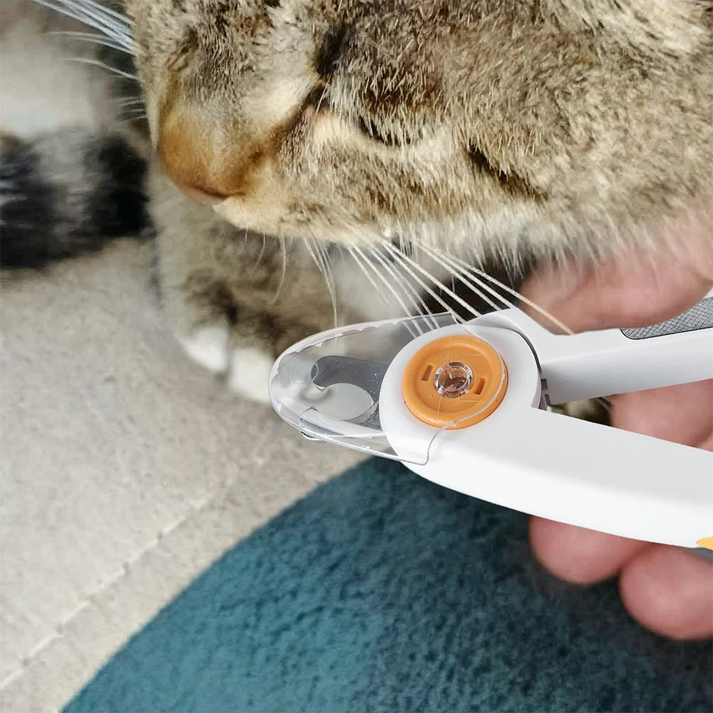 PawClip™ LED Pet Nail Trimmer | Precision Nail Clippers with Safety Light & Built-In File | UK Free Shipping