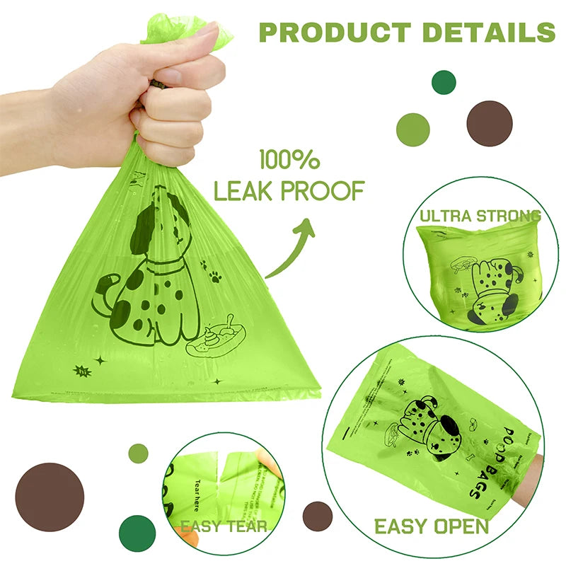 Primavia™ Eco Poop Bag Set | Biodegradable Lavender-Scented Bags with Dispenser