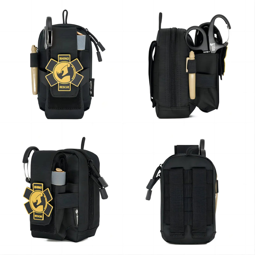 TactiMed™ Rhino Rescue IFAK Survival Trauma Kit | Tactical MOLLE First Aid Pouch with Tourniquet, Chest Seal & Emergency Supplies | UK Free Shipping