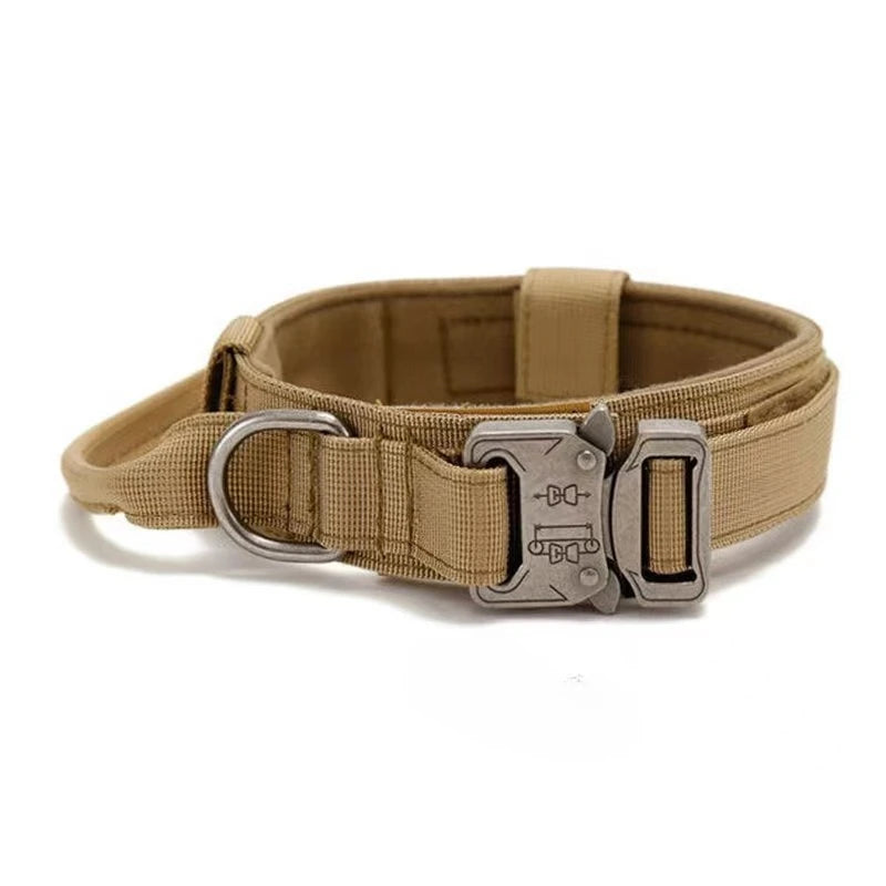 K9 Force™ Tactical Dog Collar | Heavy-Duty Metal Buckle & Soft Padded Lining | Adjustable Military-Grade Nylon | UK Free Shipping