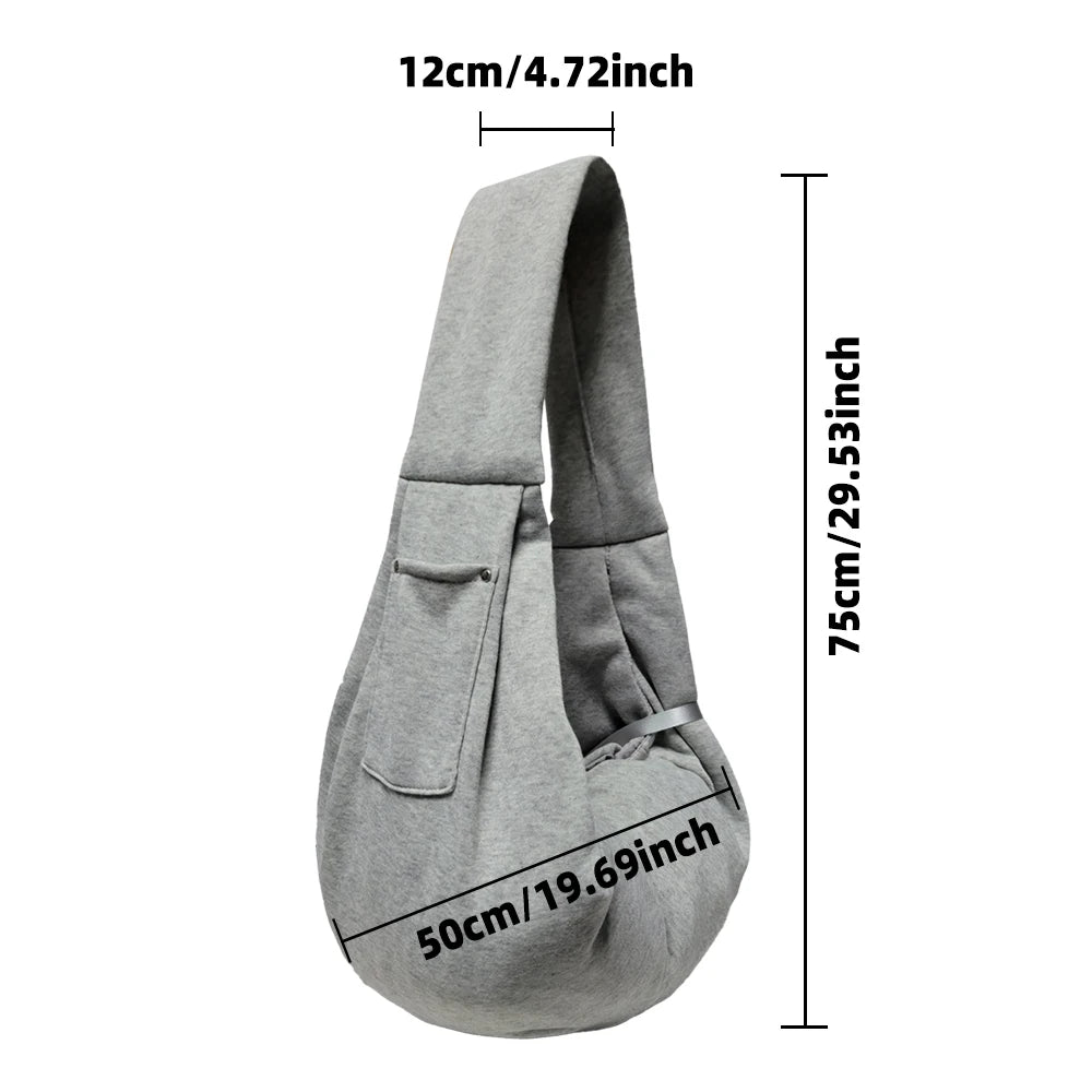 Primavia™ Cozy Carrier Bag | Soft Fleece Shoulder Sling for Dogs & Cats | Everyday Comfort Travel Bag | UK Free Shipping