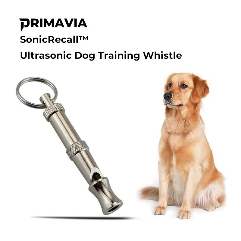 SonicRecall™ Ultrasonic Dog Training Whistle | Adjustable Frequency Recall Tool | Stainless Steel | UK Free Shipping