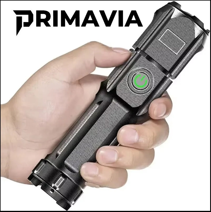 TactiBeam™ Telescopic Tactical Flashlight | Rechargeable Zoom Torch for Camping, Airsoft & Survival | UK Free Shipping